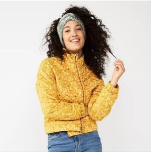 Yellow Quilted Women's Jacket